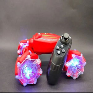 ماشین کنترلی شارژی دو حالته قرمز RC Car Remote Control Double-Sided 2.4G -اسباب بازی